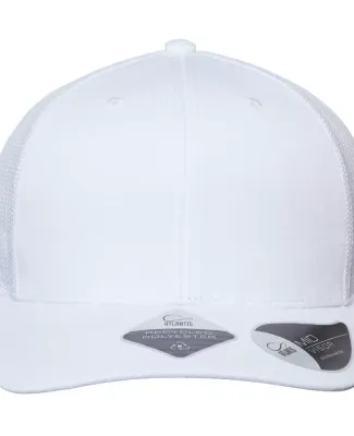 Atlantis Headwear BRYCE Sustainable Trucker Cap in White/ white