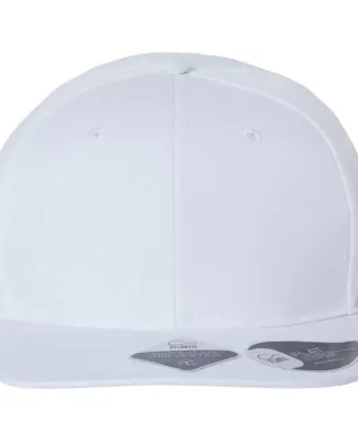 Atlantis Headwear JAMES Sustainable Flat Bill Cap in White