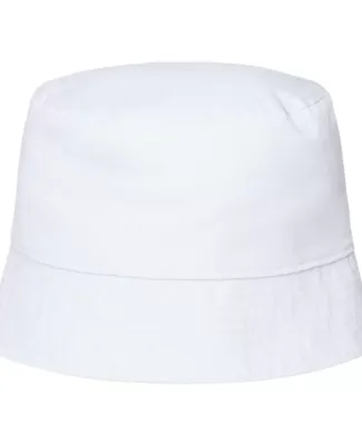 Atlantis Headwear POWELL Sustainable Bucket Hat in White