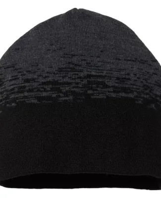 Cap America RKS9 USA-Made Static Beanie in Black/ dark heather grey