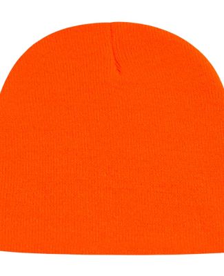 Cap America TKN28 USA-Made 8 1/2" Beanie in Neon blaze orange
