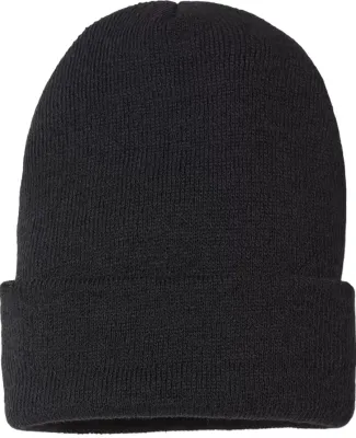 Cap America SKN24 USA-Made Sustainable Cuff Knit in Black