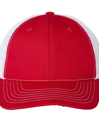 Classic Caps USA100 USA-Made Trucker Cap in Red/ white