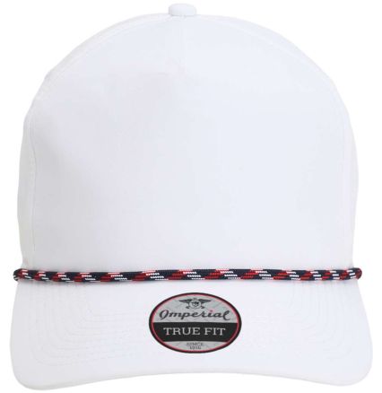 Imperial 5054 The Wrightson Cap in White/ navy-red