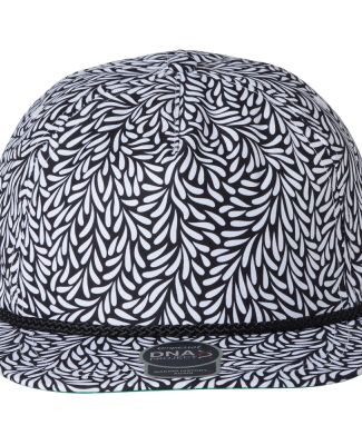 Imperial DNA010 The Aloha Rope Cap in Throwback black