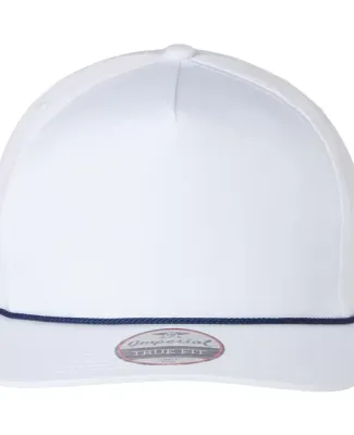 Imperial 5056 The Barnes Cap in White/ navy
