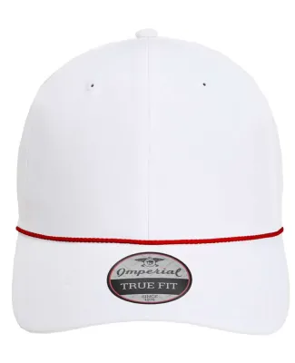 Imperial 7054 The Wingman Cap in White/ red