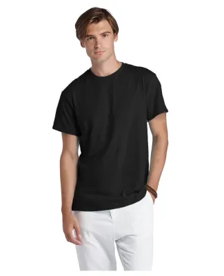 11730 Delta Apparel Adult Short Sleeve 5.2 oz. Tee in Jet black