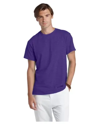 11730 Delta Apparel Adult Short Sleeve 5.2 oz. Tee in Purple heather