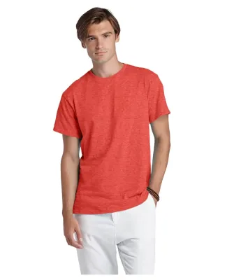 11730 Delta Apparel Adult Short Sleeve 5.2 oz. Tee in Red heather