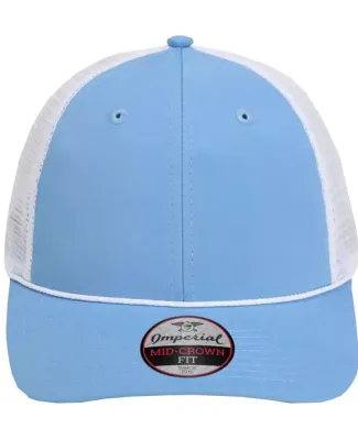 Imperial 7055 The Night Owl Performance Rope Cap in Powder blue/ white