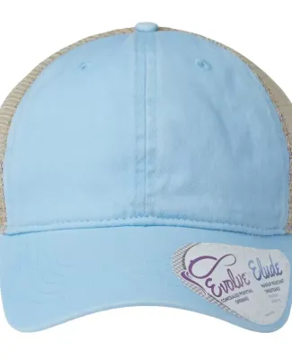 Infinity Hers TESS Women's Washed Mesh Back Cap in Cashmere blue/ floral