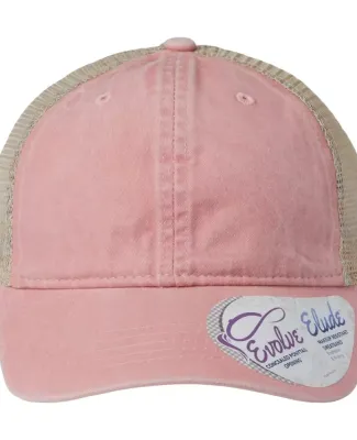 Infinity Hers TESS Women's Washed Mesh Back Cap in Dusty pink/ floral
