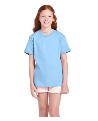 11736 Delta Apparel Youth Pro Weight Short Sleeve  in Sky blue