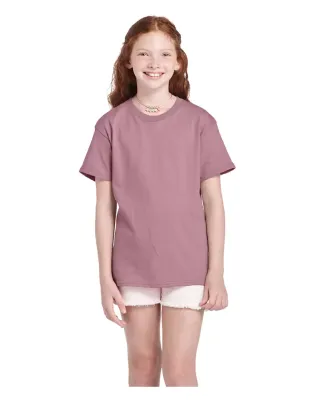 11736 Delta Apparel Youth Pro Weight Short Sleeve  in Petal