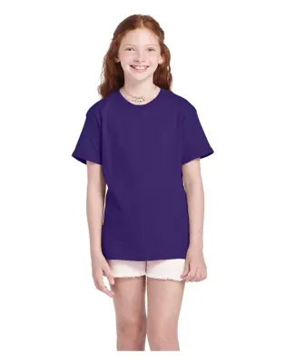 11736 Delta Apparel Youth Pro Weight Short Sleeve  in Purple