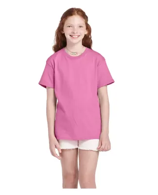 11736 Delta Apparel Youth Pro Weight Short Sleeve  in Hot pink