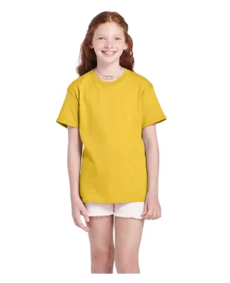 11736 Delta Apparel Youth Pro Weight Short Sleeve  in Sunflower