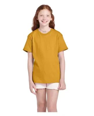 11736 Delta Apparel Youth Pro Weight Short Sleeve  in Gold