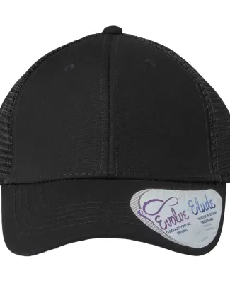 Infinity Hers CHARLIE Women's Modern Trucker Cap in Black/ black