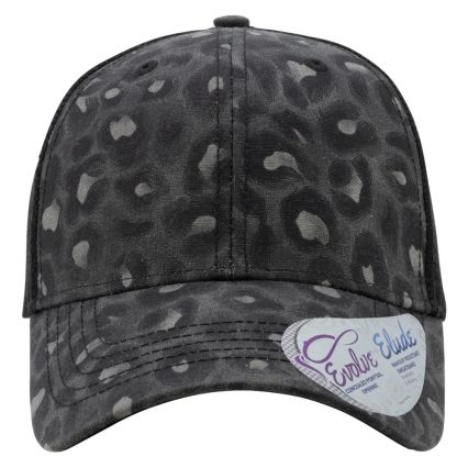 Infinity Hers CHARLIE Women's Modern Trucker Cap in Black leopard/ black