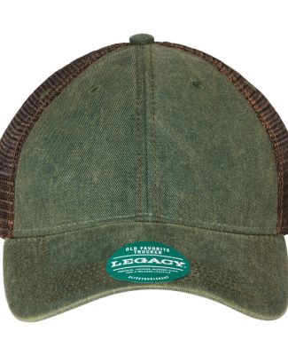 Legacy OFA Old Favorite Trucker Cap in Green/ brown