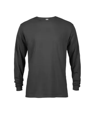 61748 Delta Apparel Adult Long Sleeve 5.2 oz. Tee in Charcoal