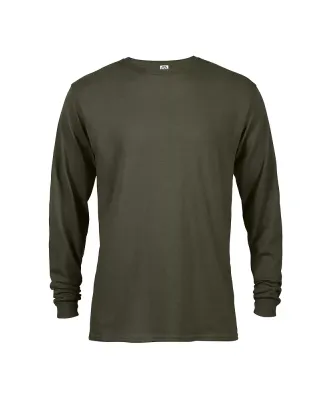 61748 Delta Apparel Adult Long Sleeve 5.2 oz. Tee in Moss