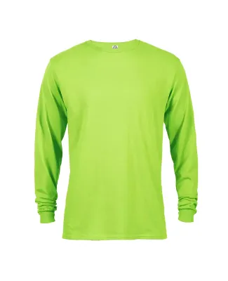 61748 Delta Apparel Adult Long Sleeve 5.2 oz. Tee in Lime