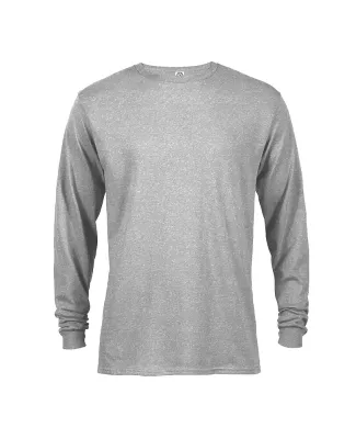 61748 Delta Apparel Adult Long Sleeve 5.2 oz. Tee in Athletic heather