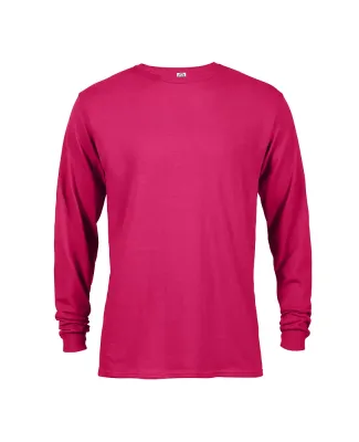 61748 Delta Apparel Adult Long Sleeve 5.2 oz. Tee in Helicona