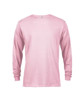 61748 Delta Apparel Adult Long Sleeve 5.2 oz. Tee in Soft pink