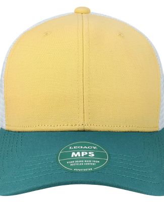Legacy MPS Mid-Pro Snapback Trucker Cap in Yellow/ marine/ white