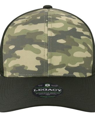 Legacy REMPA Reclaim Mid-Pro Adjustable Cap in Dark olive green camo/ black
