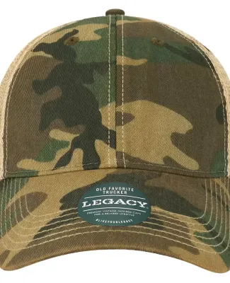 Legacy OFAY Youth Old Favorite Trucker Cap in Army camo/ khaki