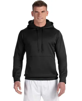 Champion Clothing S220 Performance Hooded Pullover in Black/ black