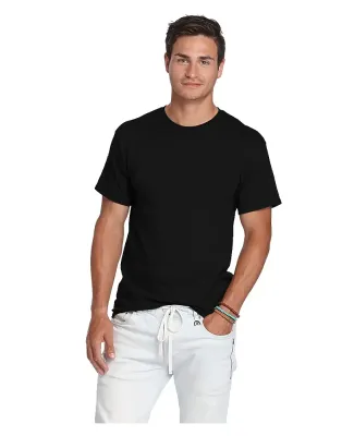 65000 Delta Apparel Adult Short Sleeve 6.0 oz. Tee in Jet black