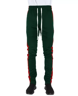 Shaka Wear SHTP Men's Track Pants in H green/ red