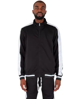 Shaka Wear SHTJ Men's Track Jacket in Black/ white