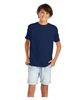 Delta Apparel 65900 Youth Short Sleeve 5.5 oz. Tee in Athletic navy