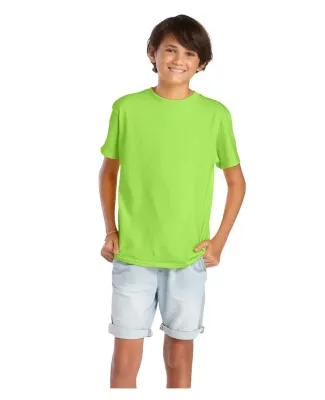 Delta Apparel 65900 Youth Short Sleeve 5.5 oz. Tee in Lime