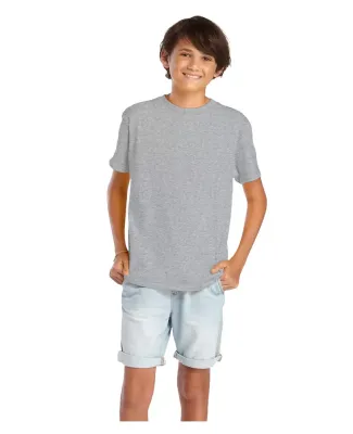 Delta Apparel 65900 Youth Short Sleeve 5.5 oz. Tee in Athletic heather