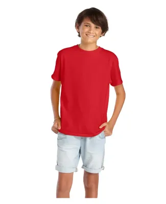 Delta Apparel 65900 Youth Short Sleeve 5.5 oz. Tee in New red