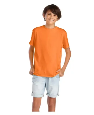 Delta Apparel 65900 Youth Short Sleeve 5.5 oz. Tee in Safety orange