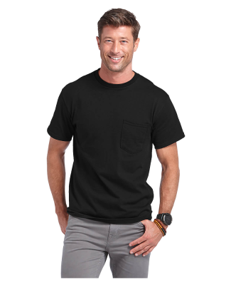 Delta Apparel 65732 Adult Short Sleeve 6.0 oz. Poc in Black e27