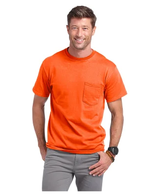 Delta Apparel 65732 Adult Short Sleeve 6.0 oz. Poc in Orange y42