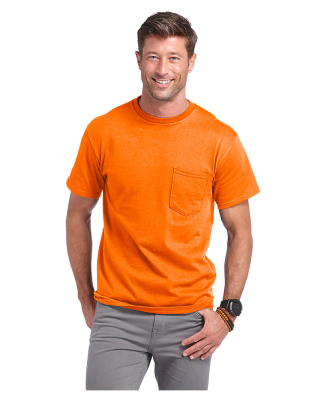 Delta Apparel 65732 Adult Short Sleeve 6.0 oz. Poc in Safety orange yat