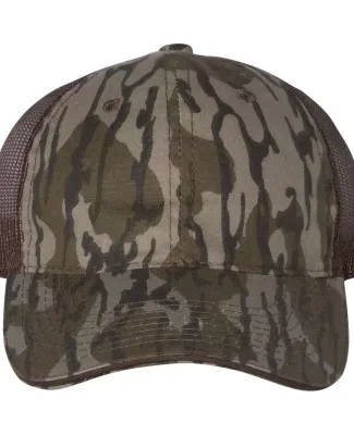 Outdoor Cap CGWM301 Washed Brushed Mesh-Back Camo  in Mossy oak bottomland/ brown