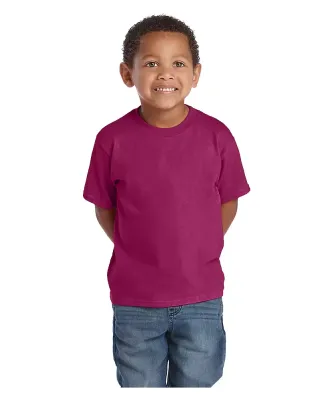 65300 Delta Apparel Juvenile Short Sleeve 5.5 oz.  in Berry