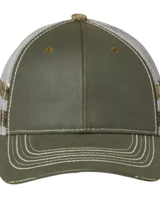 Outdoor Cap HPC400M Frayed Camo Stripes Mesh-Back  in Olive/ country dna